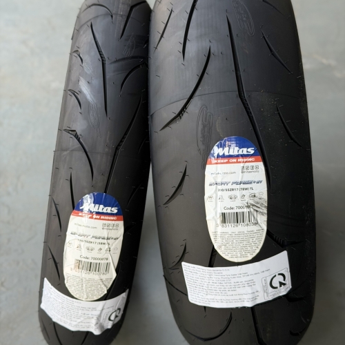 CẶP VỎ MITAS SPORT FORCE+ EV SIZE 120/70ZR17 - 200/55ZR17 DATE 2026