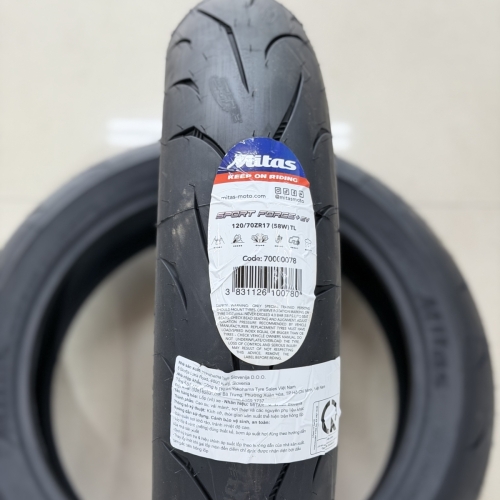 VỎ MITAS SPORT FORCE+ EV SIZE 120/70ZR17 
